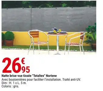 Totaltex natte brise-vue tissée nortene
