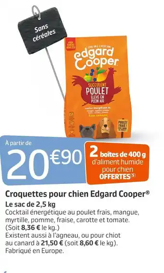 Jardiland Edgard cooper croquettes pour chien offre