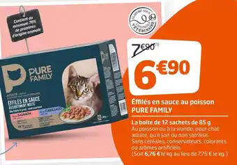 Jardiland Pure family éffilés en sauce au poisson offre