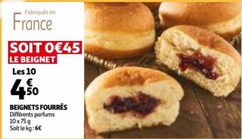 Auchan Beignets fourrés offre