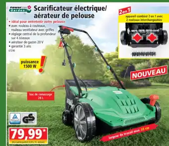 Norma Scarificateur électrique/aérateur de pelouse offre