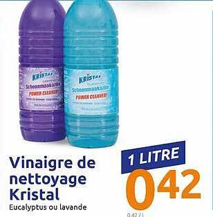 Action Vinaigre De Nettoyage Kristal offre