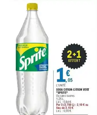 E.Leclerc Soda Citron-citron Vert offre