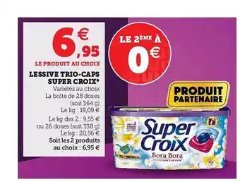 Hyper U Lessive Trio-caps Super Croix offre