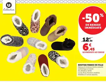 Super U Booties Femme Ou Fille offre