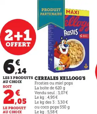 Super U Cereales Kellogg's offre