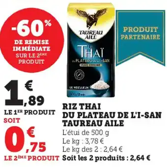 Riz Thai Du Plateau de L'i-San Taureau Aile