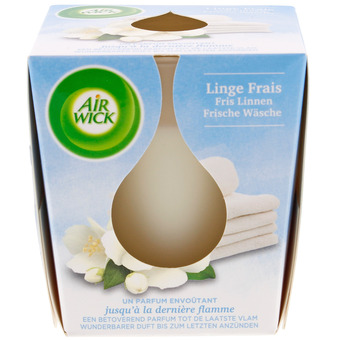 Action Bougie parfumée air wick linge frais offre