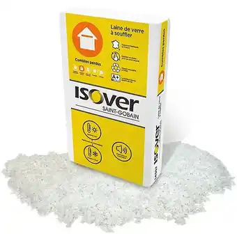 Laine de verre à souffler isover techwool 17,3kg r. 7m²k/w (vendu au sachet)
