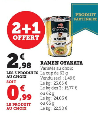 Super U Ramen Oyakata offre