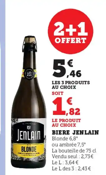 Super U Biere Jenlain offre