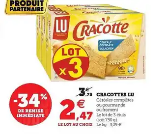 Hyper U Cracottes Lu offre