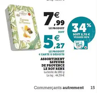 Hyper U Assortiment Saveurs De Provence Le Roy René offre