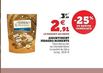 Hyper U Assortiment Ferrero Moments offre