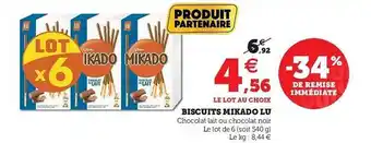 Hyper U Biscuits Mikado Lu offre
