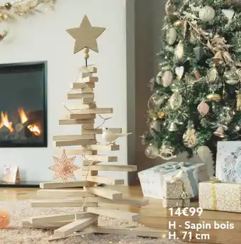 Gifi Sapin bois modulable offre