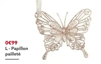 Papillon pailleté