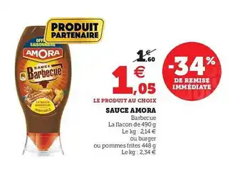 Hyper U Sauce Amora offre