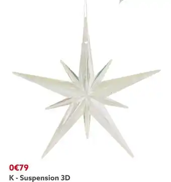 Gifi Suspension flocon finition iridescente offre