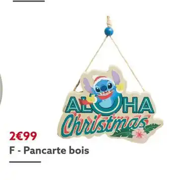 Gifi Pancarte à suspendre stitch offre