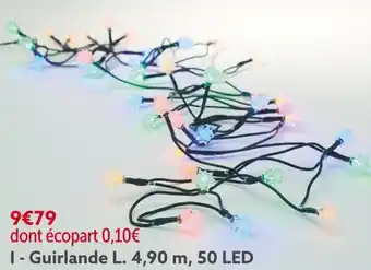 Gifi Guirlande diamants l.4,90 m d’éclairage 50 offre
