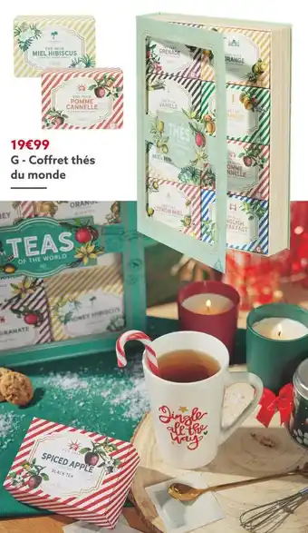 Gifi Coffret thés du monde offre