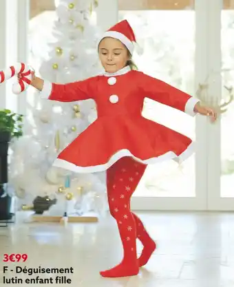 Gifi Déguisement lutin enfant fille offre