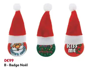 Gifi Badge noël offre