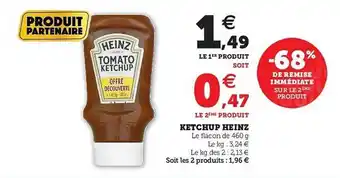Hyper U Ketchup Heinz offre