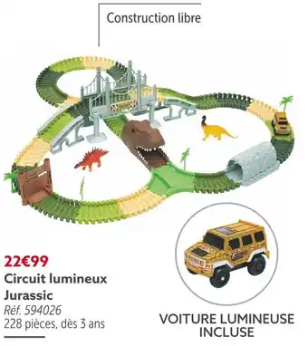 Gifi Circuit lumineux jurassic offre