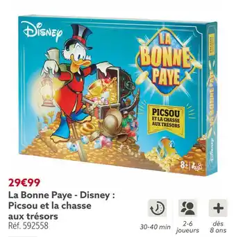 Gifi Disney la bonne paye - disney : picsou et la chasse aux trésors offre