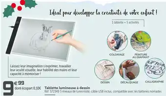 Gifi Tablette lumineuse à dessin offre