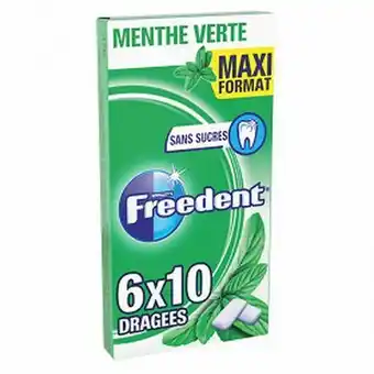 Auchan Chewing gum menthe verte freedent offre