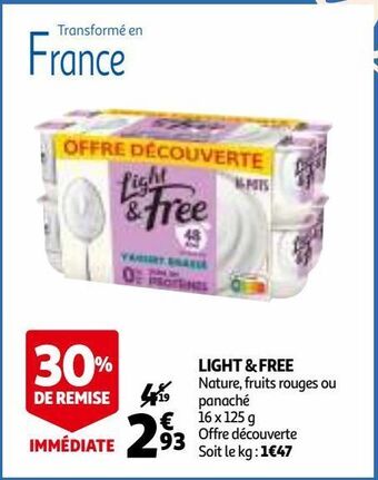 Auchan Light & free offre