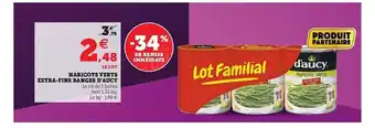 Hyper U Haricots Verts Extra-fins Rangés D'aucy offre