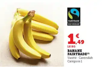 Super U Banane Fairtrade offre