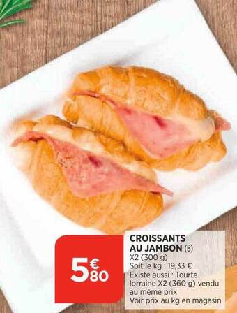 Bi1 Croissants au jambon offre