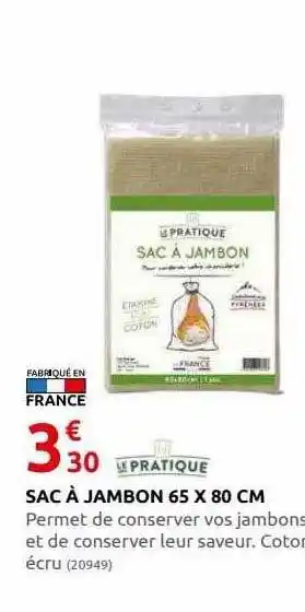 Rural Master Sac à jambon 65 x 80 cm le pratique offre