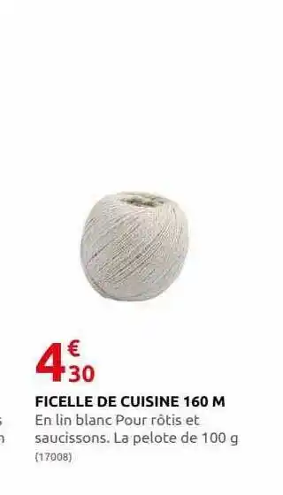 Rural Master Ficelle de cuisine 160 m offre