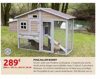 Rural Master Poulailler bonny offre
