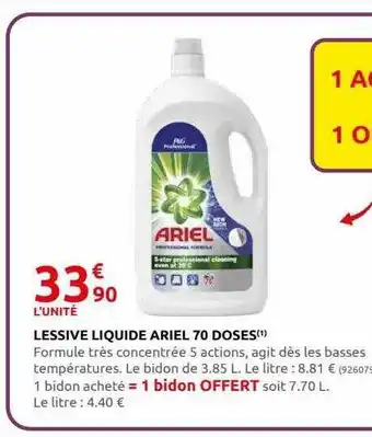 Rural Master Lessive liquide ariel 70 doses offre