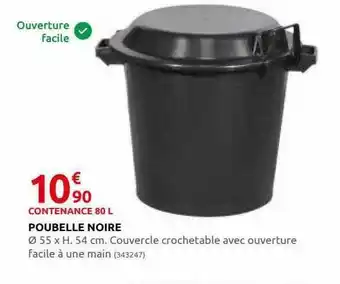 Rural Master Poubelle noire offre