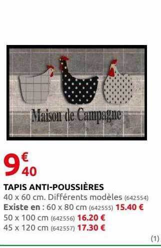 Rural Master Tapis anti-poussières offre