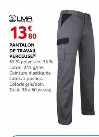 Rural Master Pantalon de travail perceuse livia offre