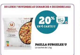 U Express Paëlla surgelée u offre
