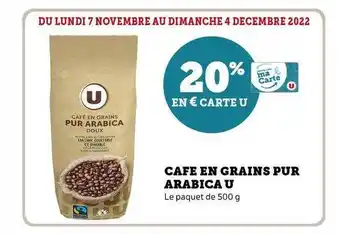 U Express Café en grains pur arabica u offre