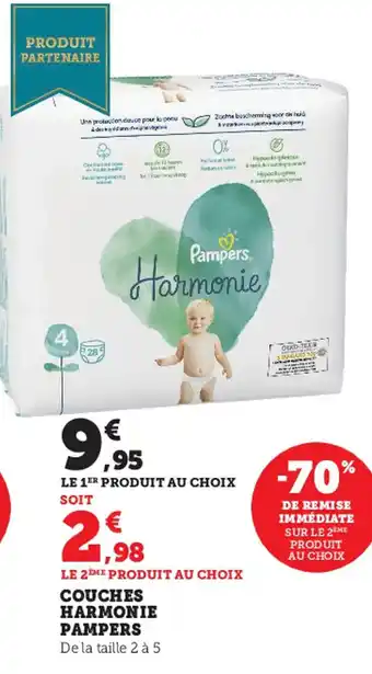 Super U Couches Harmonie Paampers offre