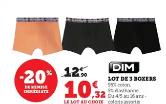 Super U Lot de 3 Boxers offre