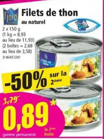 Norma Filets de Thon au Naturel offre