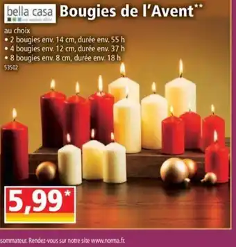 Norma Bougies de L'Avent offre